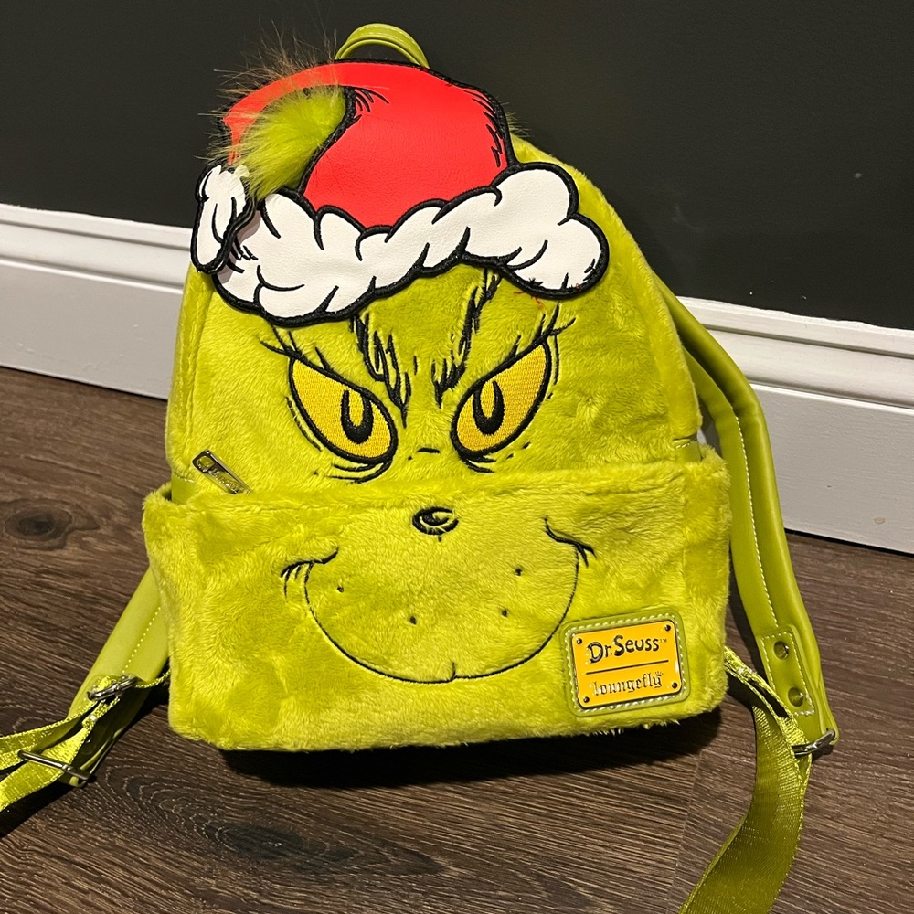 grinch loungefly book bag